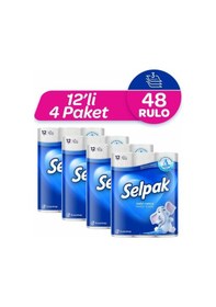 Resim Selpak Kağıt Havlu 12X4 Set (48 Rulo Kağıt Havlu) 