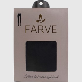 Resim Siyah Farve Puantiyeli Külotlu Çorap Siyah 