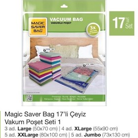 Resim Magic Saver Bag 17'Li Çeyiz Vakumlu Poşet Seti 1 