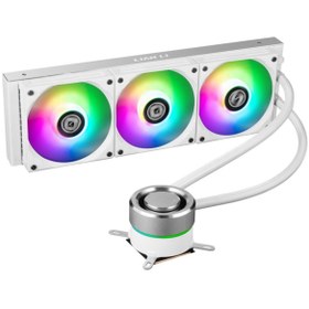 Resim Lian Li Galahad Aıo 360mm Beyaz Rgb Işlemci Sıvı Soğutucu (G89.GA360A.01) 