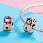 Resim Geleneksel Boho Rus Bebek Şansı - Kaplama Yok, Alaşım Malzeme, Günlük Giyim ve Paskalya Tatili için İdeal, Tüm Mevsimlere Uygun - Şık DIY Boncuklu Şans Bileziği İçin 