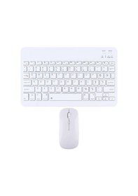 Resim Novstrap Huawei Matepad Pro/11/12x/11.5/air/se T5/t8/t10 İle Uyumlu Bluetooth Klavye Mouse Seti Beyaz Optik 
