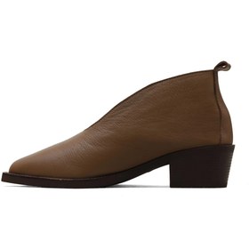 Resim Bueno Shoes Kahverengi Deri Kadın Topuklu Bot 01wd4004 