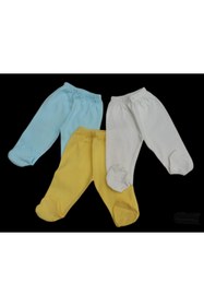 Resim özdemirli bebe Patikli Alt Pijama Ayaklı 3 Lü Paket 