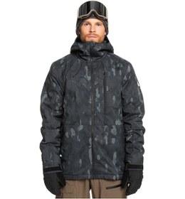 Resim Quıksılver Quiksilver Mission Printed Erkek Snowboard Ceketi Gri Krp3 Çok Renkli 