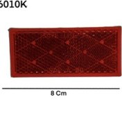 Resim Kırmızı Yapıştırma Dikdörtgen Plastik Reflektör Made In Usa 