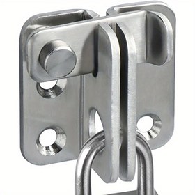 Resim 1 Adet Flip Latch Kapı Kilidi Kaydırma Cıvatası, Ahır Dolabı Için Güvenlik Kapı Kilidi Tutucu, Pet Kafesi Bahçe Banyo Garaj Pencere Kayar Kapı, Ağır Hizmet Paslanmaz Çelik Kilitleme, Mat Siyah 