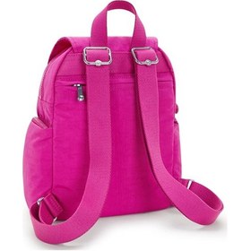 Resim Kıplıng City Zip Mini Küçük Boy Sırt Çantası Pembe Glowıng Fuchsıa Pembe 