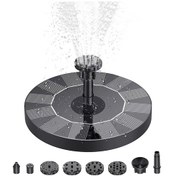 Resim Geeksen 1w Küçük Bahçe Mini Güneş Enerjili Yüzen Çeşme Açık Hava Kuş Banyosu Akan Su Çeşmesi 