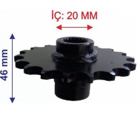 Resim Atv Ön Dişli 520-18T Iç 20 Mm Uzunluk 46 Mm M Öm 