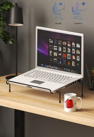 Resim LEFİEV Laptop Standı Metal Siyah 