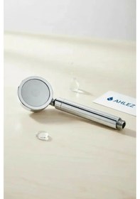 Resim 360 Derece Dönerli Tazyikli 3 Fonksiyonlu Mafsallı Duş Başlığı Seti Örgülü Hortumlu Duş Seti Krom 