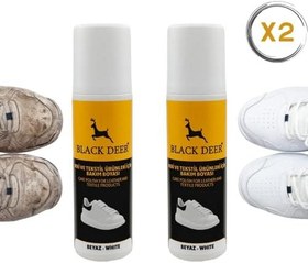 Resim Black Deer Beyaz Ayakkabı,Deri ve Kumaş Boyası,Sneaker Beyaz Ayakkabı Temizleyici,Deri,Kanvas Boya 75 ML (2) 
