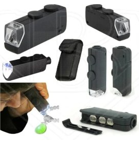 Resim MCM Group -Mini 60X 100X Zoom Lens Odak Takı LED Cep Mikroskop Büyüteç ( Lisinya ) 