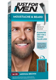 Resim Just For Men Sakal Ve Bıyık Boyası Orta Kahverengi M - 35 Orta Kahverengi 