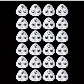 Resim Dashanshop 24 Adet 360 Dönebilen Delme Gerektirmeyen Sesiz Universal Mobilya Tekerlekleri 