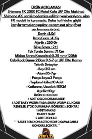 Resim Oslo Rock Game 213cm 0,5-7gr Shimano Fx 2000 8 Örgü Lrf Olta Seti Standart 