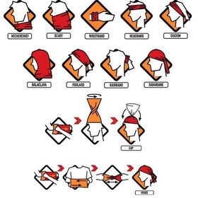 Resim Sons Of Anarchy Boyunluk Bere Bandana Maske Bone Toka Saçbandı Çok Renkli 