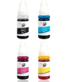 Resim QC Canon Pixma G3501 Uyumlu Yazıcı Mürekkep Seti 70ml 4 Renk 