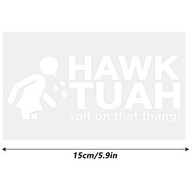 Resim Hawk Tush Bu Thang Çıkartması, Su Geçirmez Uv'ye Dayanıklı Etiket, Araba Kamyonları Dizüstü Bilgisayarlar İçin Uygun Style 2 