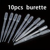 Resim 10 adet ProResin 3ml Tek Kullanımlık Plastik Damlacık Pipet, Epoksi Takı Yapımı için Kalibre Edilmiş Ölçek, Boya Uygulaması, Esansiyel Yağlar, Ev Bilimi ve Lab Kullanımı 