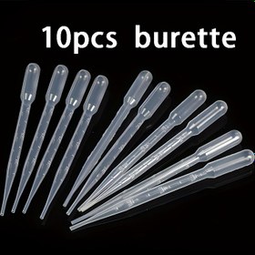 Resim 10 adet ProResin 3ml Tek Kullanımlık Plastik Damlacık Pipet, Epoksi Takı Yapımı için Kalibre Edilmiş Ölçek, Boya Uygulaması, Esansiyel Yağlar, Ev Bilimi ve Lab Kullanımı 