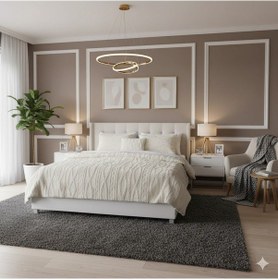 Resim Comfort Yorgan Seti Çift Kişilik Ivy Krem Krem 