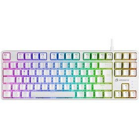 Resim Gamebooster G23w Enigma Tkl Rainbow Aydınlatmalı Red Switch Beyaz Mekanik Gaming Klavye 