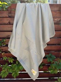 Resim Bella Triko Örgü Battaniye Gri 