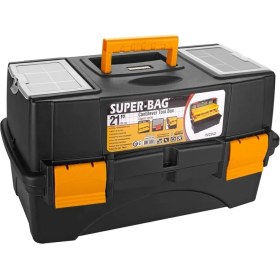 Resim Şeffaf 21" Raflı Balıkçı Çantası, Düzenli ve Şık Saklama Çözümü 