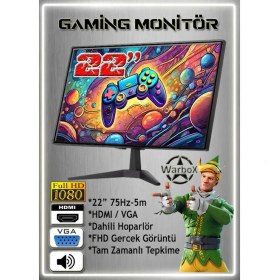 Resim Warbox Pitbull X5650 Işlemci 16GB Ram 256GB SSD R7 240-4GB E.kartı 22" Monitör Gaming Takım Bilgisayar 