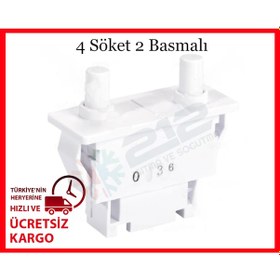 Resim Arçelik Uyumlu Ar 5195 Nf Buzdolabı Kapı Butonu Düğmesi - 554822654 