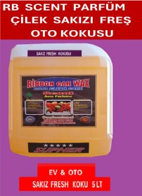 Resim Rb Scent Oto Kokusu Çilek Sakızı Freşh Kokusu 5 Lt Meyva 