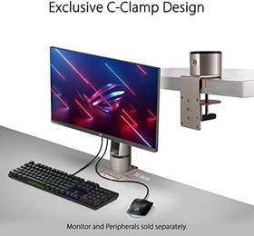 Resim ASUS ROG Monitör Masa Montaj Kiti ACL01 Çoğu 24 "ila 49" PG ve XG Serisi Modelini Destekler, ASUS Olmayan Monitör, Montaj Tabanı, C kelepçesi, Hızlı ve Kolay Kurulum ile Uyumlu Değil 