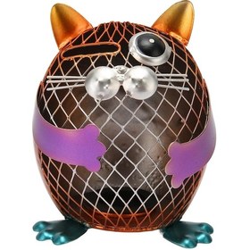 Resim Ximistore9 Metal Kedi Para Kazanesi - Ev Dekoru Ve Tasarruf Aracı, Sevimli Kedi Desenli Çelik Para Kutusu 