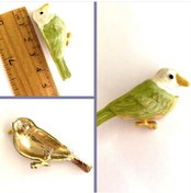 Resim Omeniv Vintage Tarz Büyük Kuş Broş İğne Mineli 