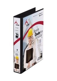 Resim Önder 2007-3 2 Halkalı 7 Cm Siyah Firma Klasörü 