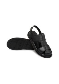 Resim Ducavelli Messina Hakiki Deri Erkek Sandaleti - Hakiki Deri Sandalet - Ortopedik Taban Sandalet - Hafif Deri Sandalet 