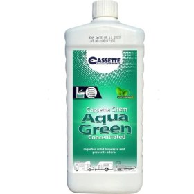 Resim Cassette Karavan Tekne Tuvalet Kimyasalı - Chem Aqua Green Portatif ve Kasetli Tuvalet Atık Parçalayıcı Koku Giderici 