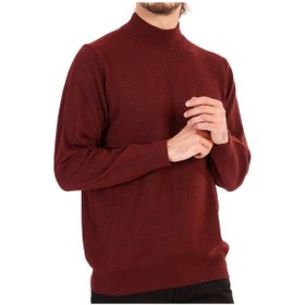 Resim Klasik, Triko Örme, Yarım Balıkçı Yaka Premium Erkek Kazak 