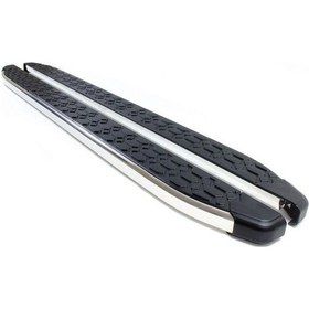 Resim Omsa Line Vw T5 Multivan Yan Basamak 2003-2014 Uzun Şasi Blackline Krom Alınlı Yan Koruma Basamak 