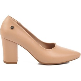 Resim Bej Topuklu Kadın Abiye Ayakkabı Pc-54733 Z Bej 