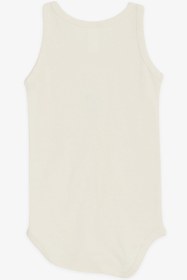 Resim Breeze Erkek Bebek Çıtçıtlı Atlet Zıbın Body Bebek Baskılı 9 Ay-3 Yaş, Krem 