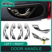 Resim Sol Yan-satış 6105230u8010 Krom Araba İç Kapı Gümüş Jac J3 J3s Için Kolları Topuzu 