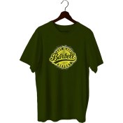Resim Bluu Barbell Sporcu T-Shirt Bisiklet Yaka 