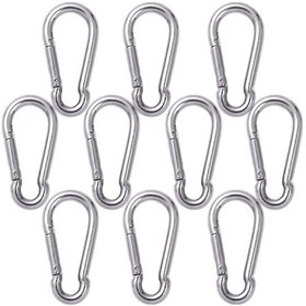 Resim 6mm Düz Yaylı Galvanizli Karabina 10 Adet 