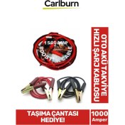 Resim Özel Kalın Taşıma Çantalı %100 Bakır Kalın Kablo 1500 Amper Güçlü Oto Akü Takviye Hızlı Şarj Kablosu 