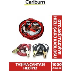 Resim Özel Kalın Taşıma Çantalı %100 Bakır Kalın Kablo 1500 Amper Güçlü Oto Akü Takviye Hızlı Şarj Kablosu 