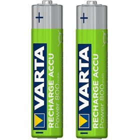 Resim Varta 56703 800 mAh Blister AAA Ni-MH Şarj Edilebilir İnce Kalem Pil 2'li 
