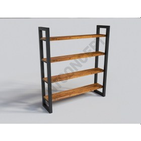 Resim Ntconcept Masif Ağaç Kitaplık-Vitrin 